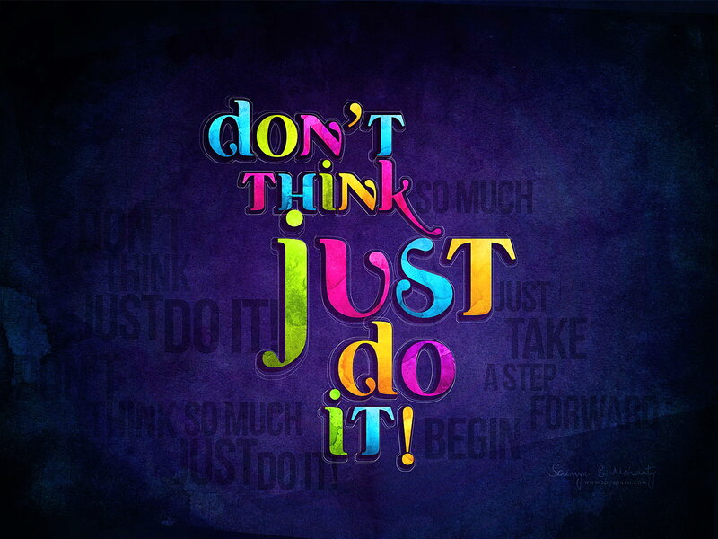 Text Art on Dark Background — Purple