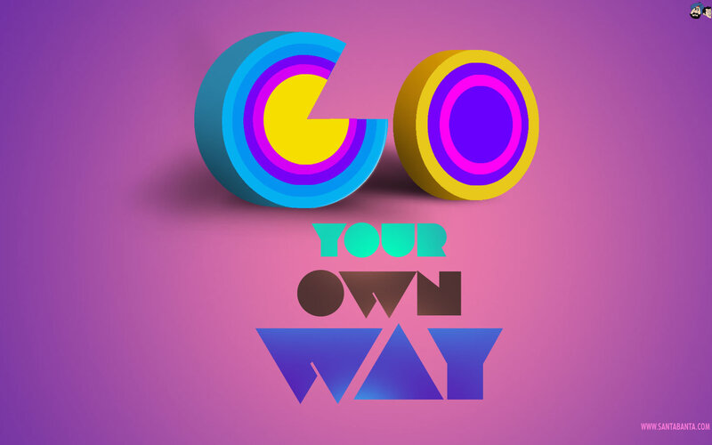 Text Art on Purple Background — Vibrant, Digital Art, Gradient