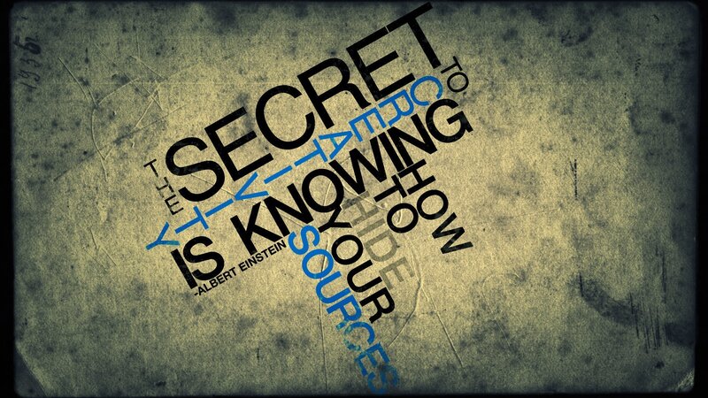 Text Art on Textured Background — Black