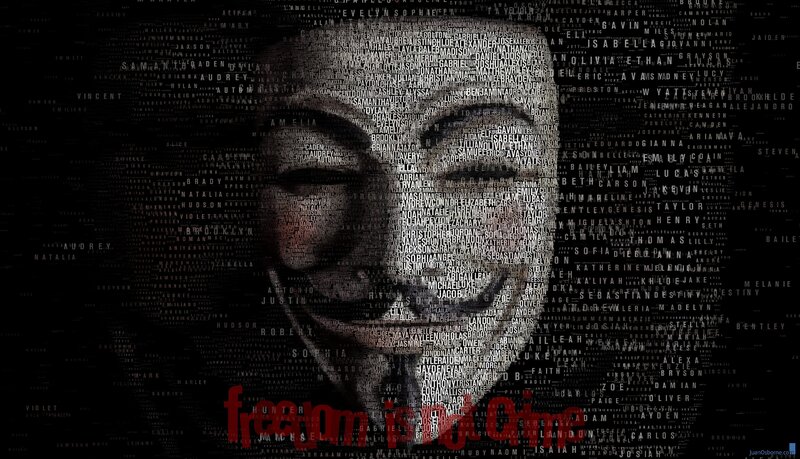 text art portrait of a man