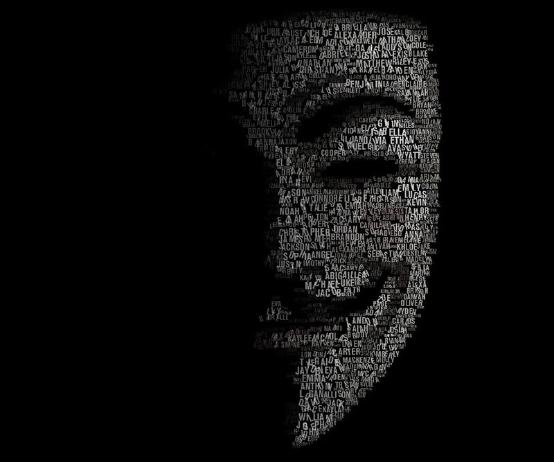 text art portrait of a man
