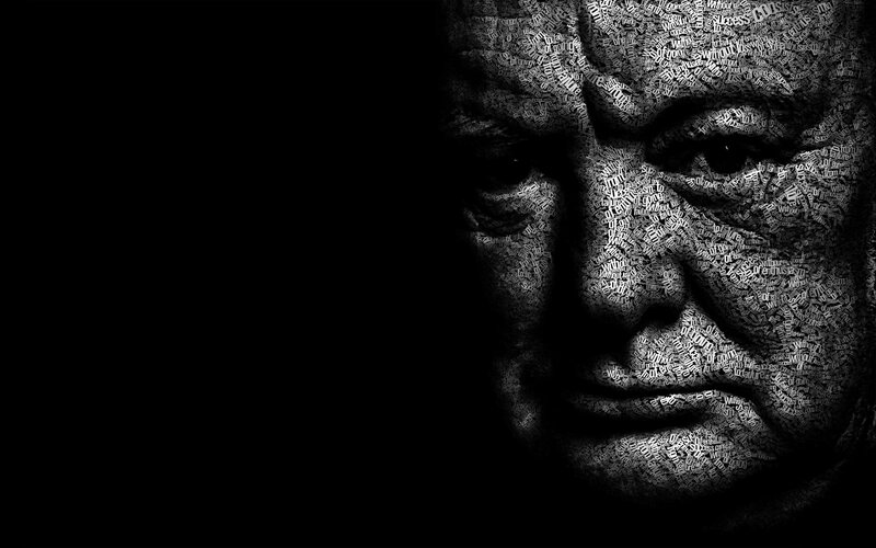 text art portrait of a man