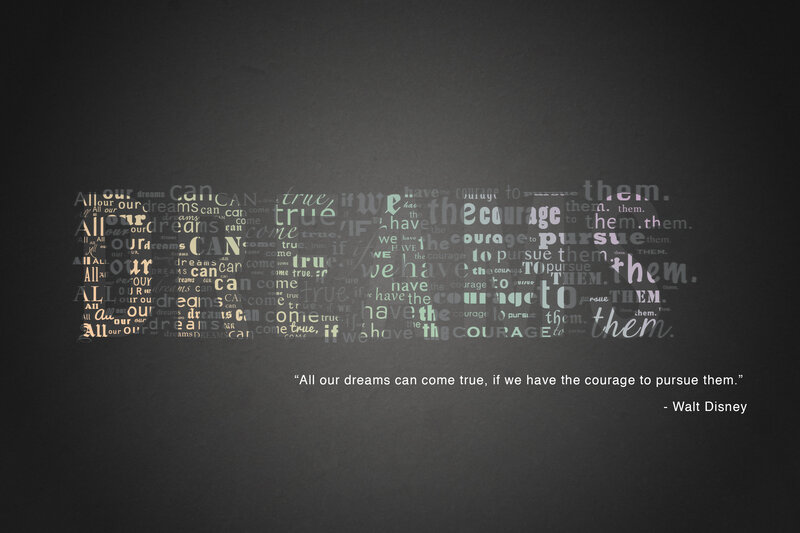 Text Art Quote — Black