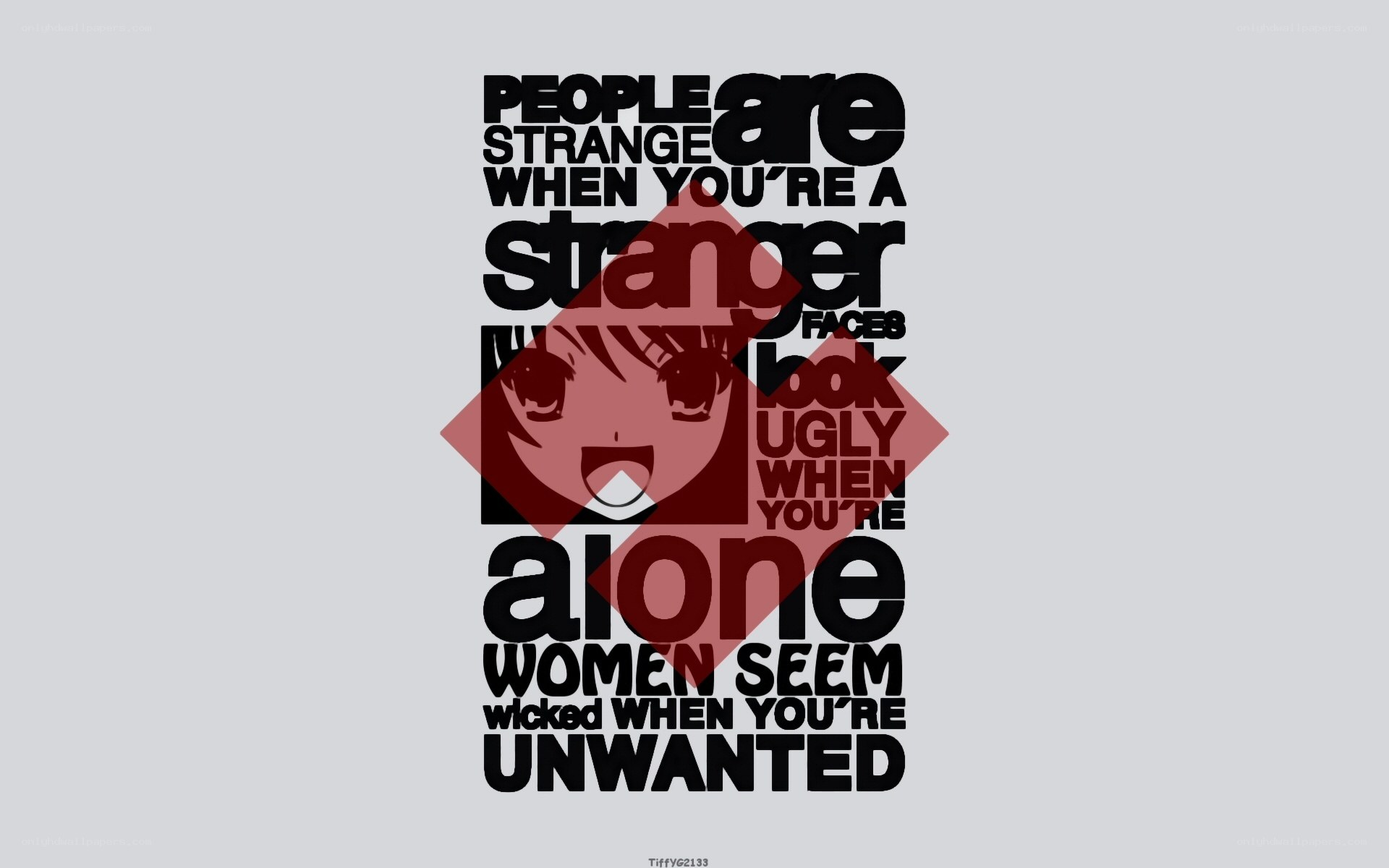 text art with anime face