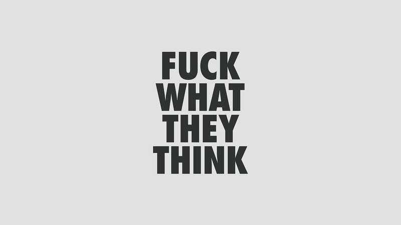 text art with bold statement