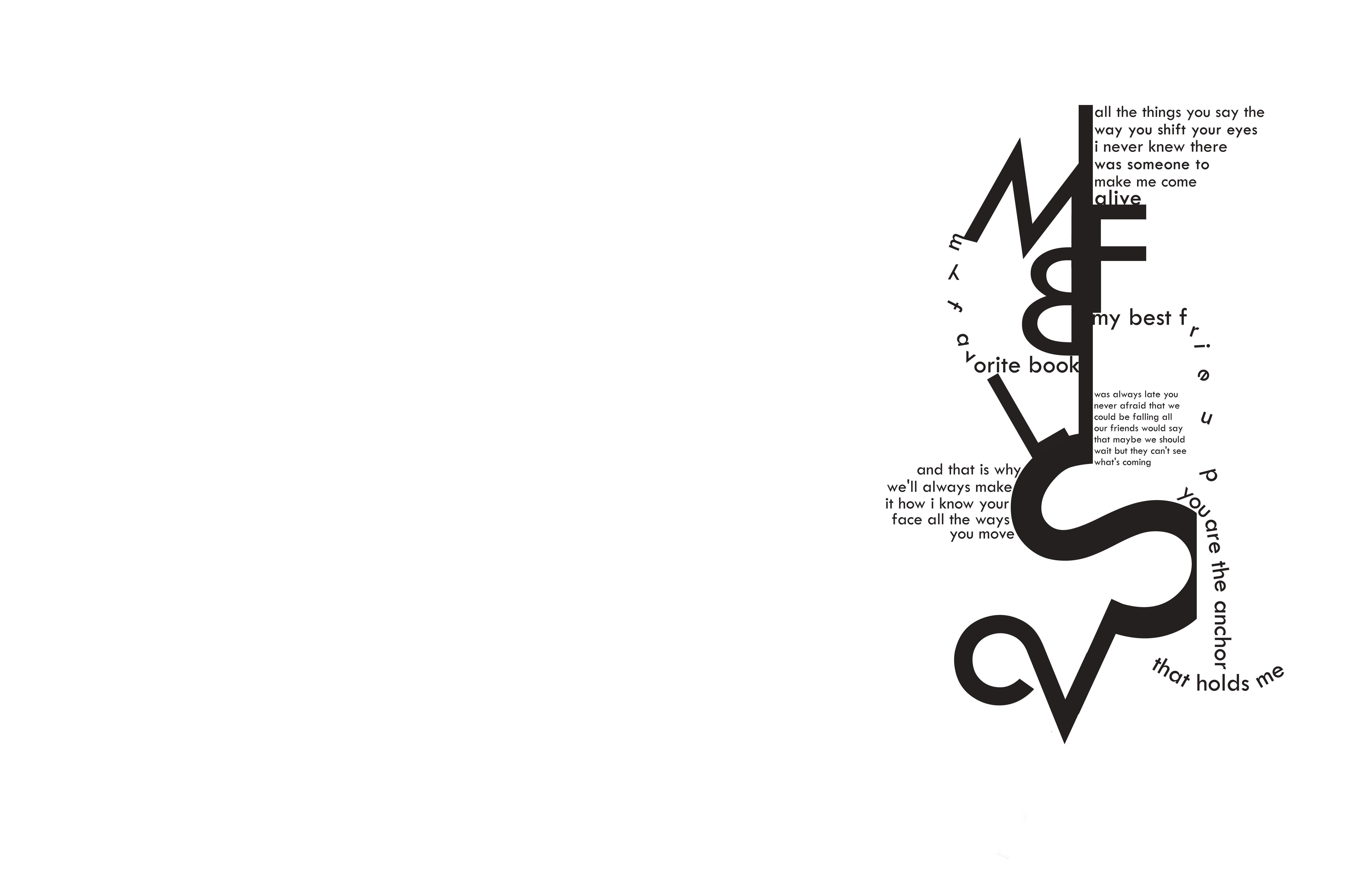 text art with book and scissors