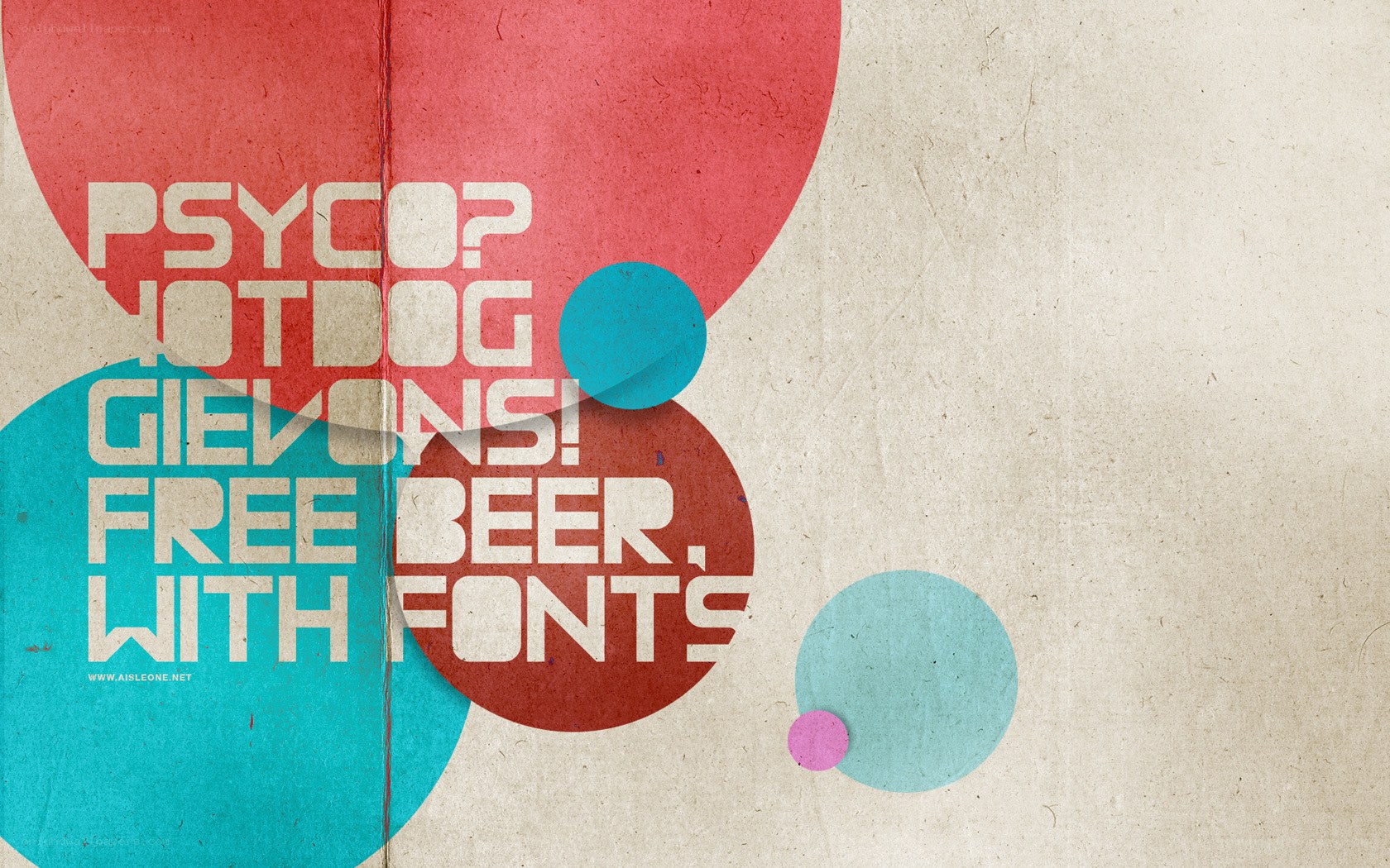 text art with colorful circles