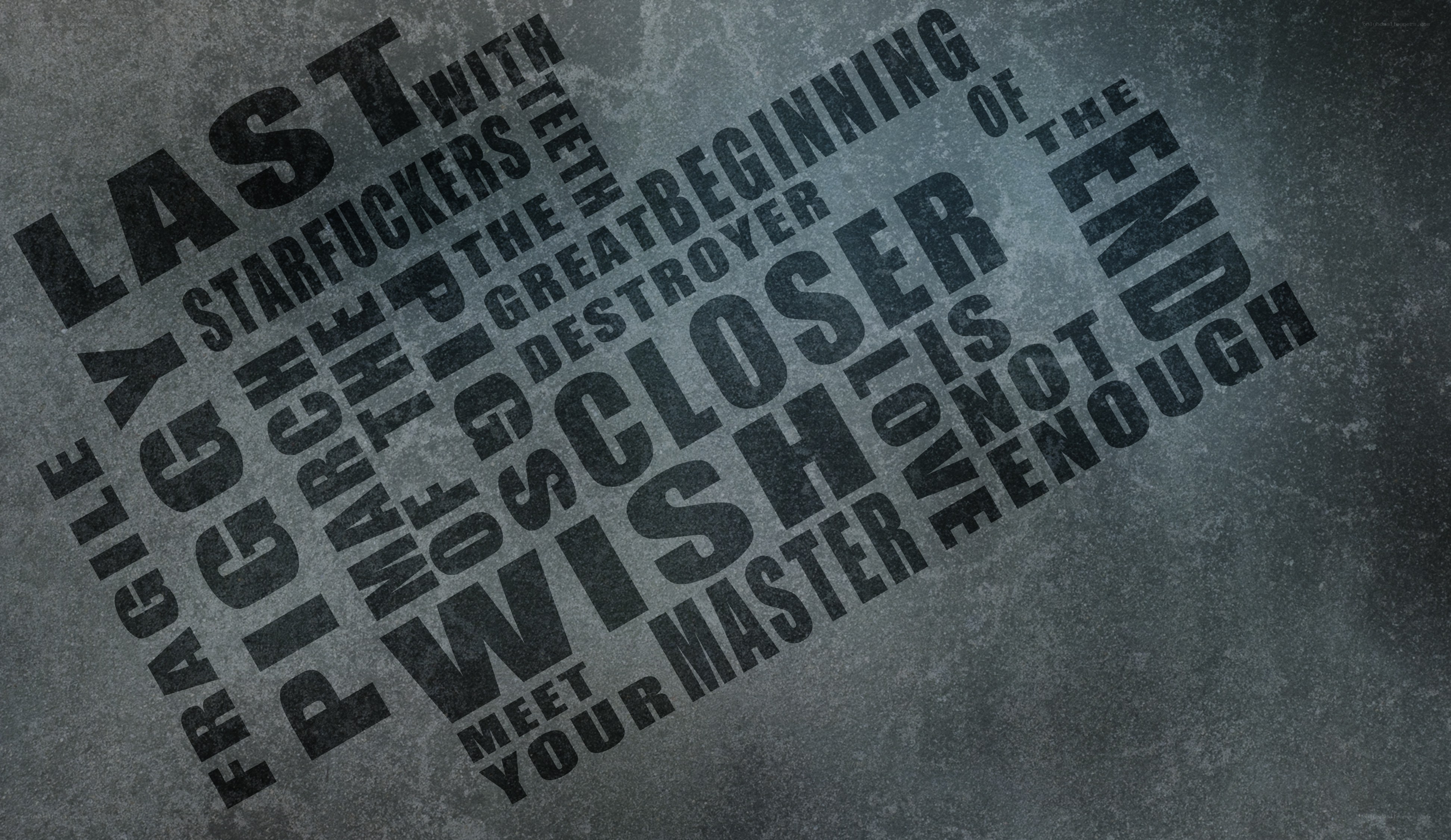 Text art with dark theme