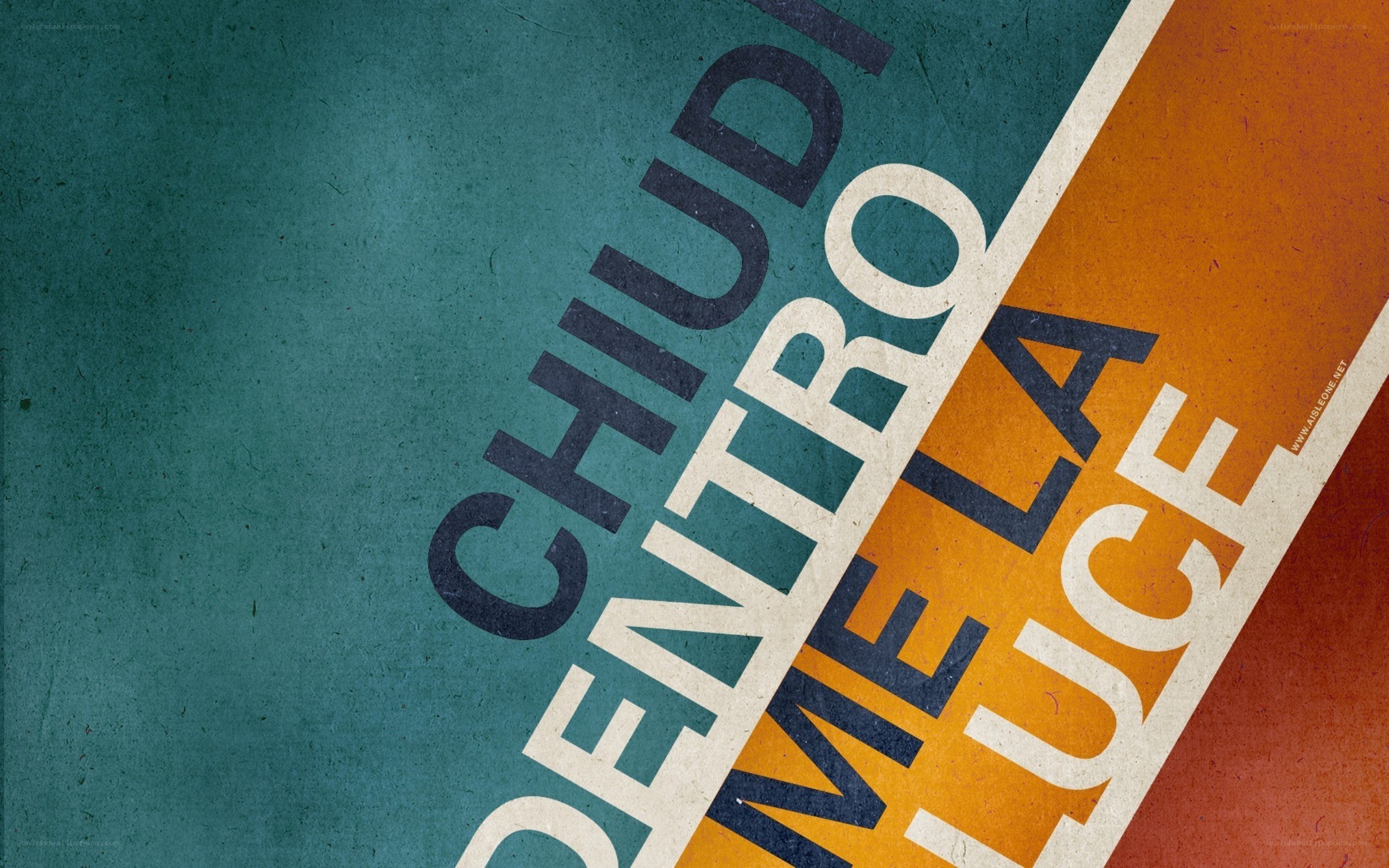 text art with diagonal split