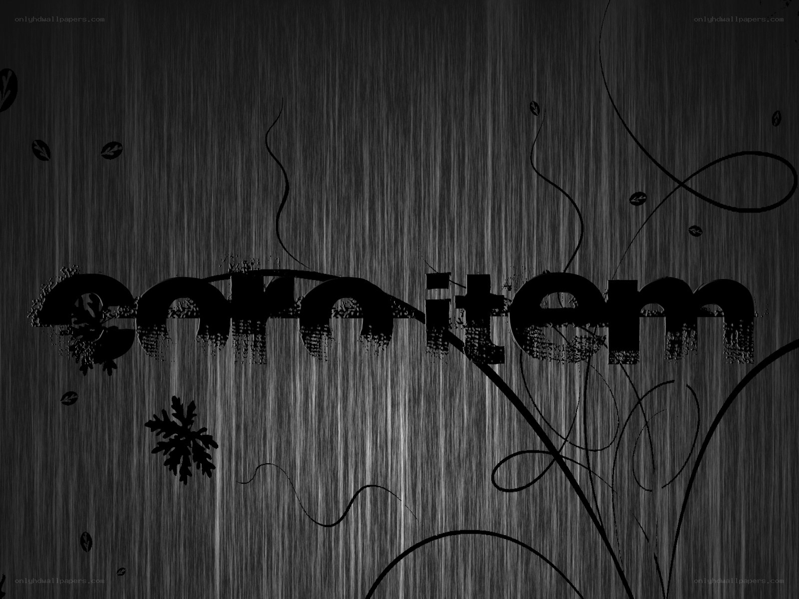 text art with floral design