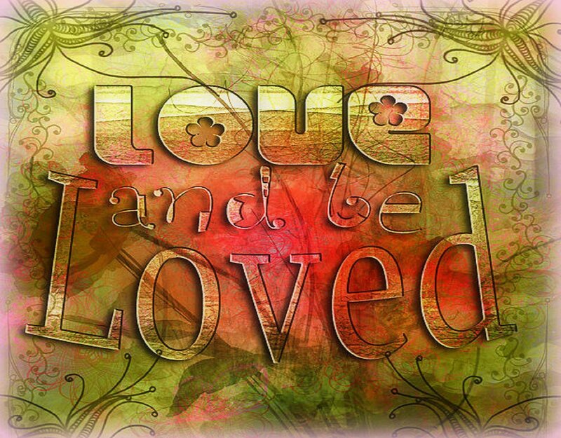 Text Art with Flowers