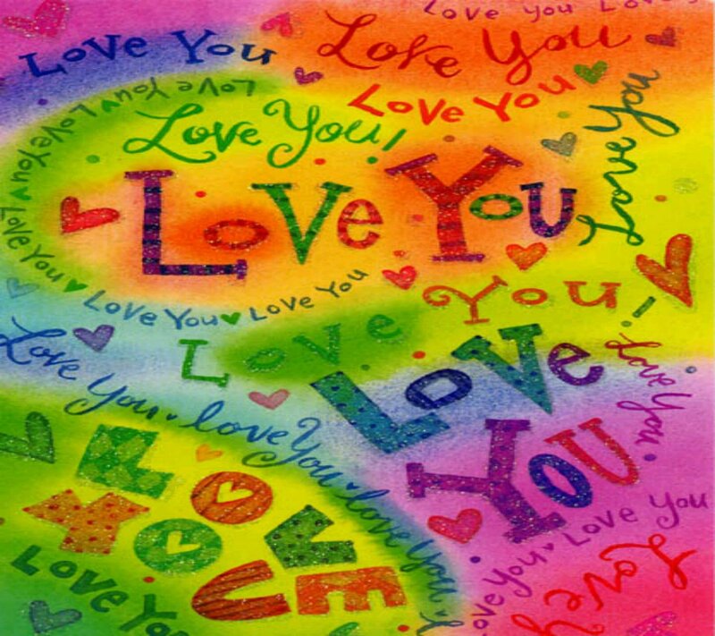 Text Art with Hearts