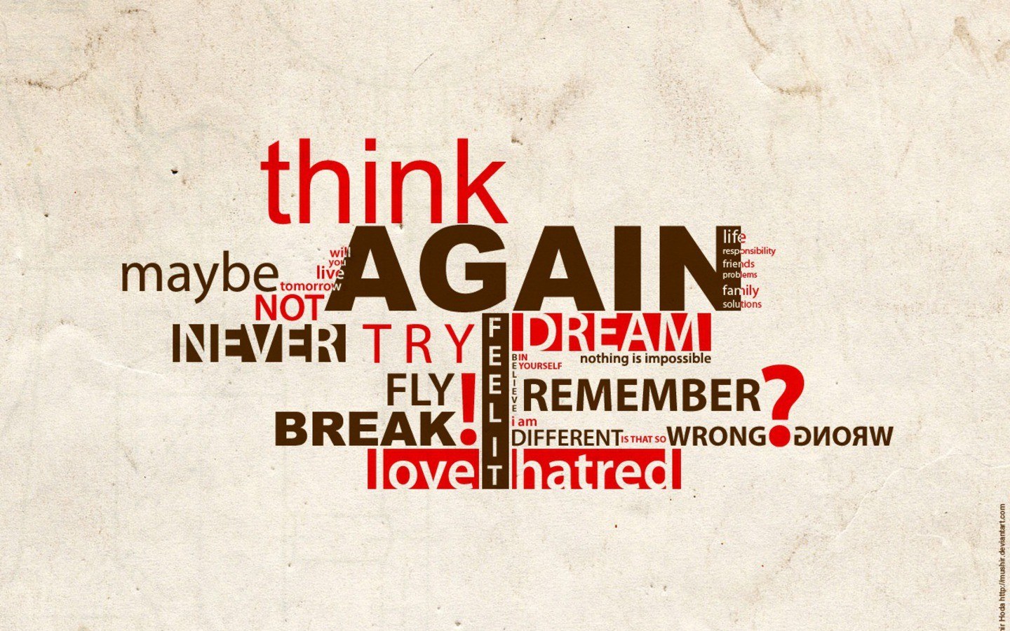 text art with motivational words