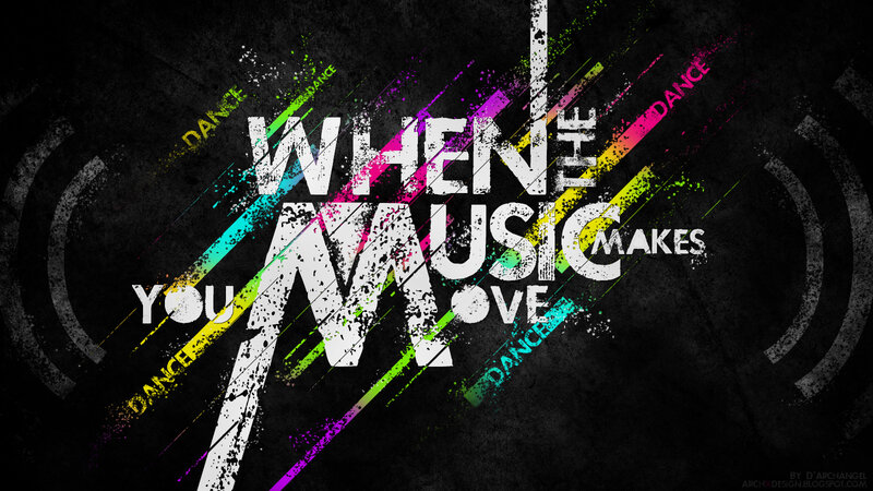 Text Art with Music Theme