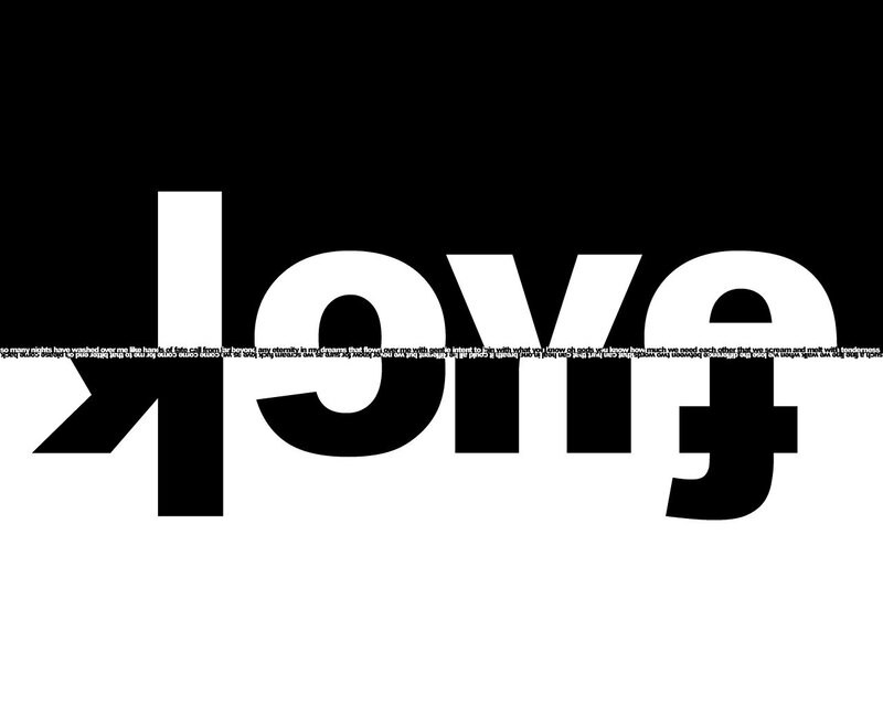text art with poem