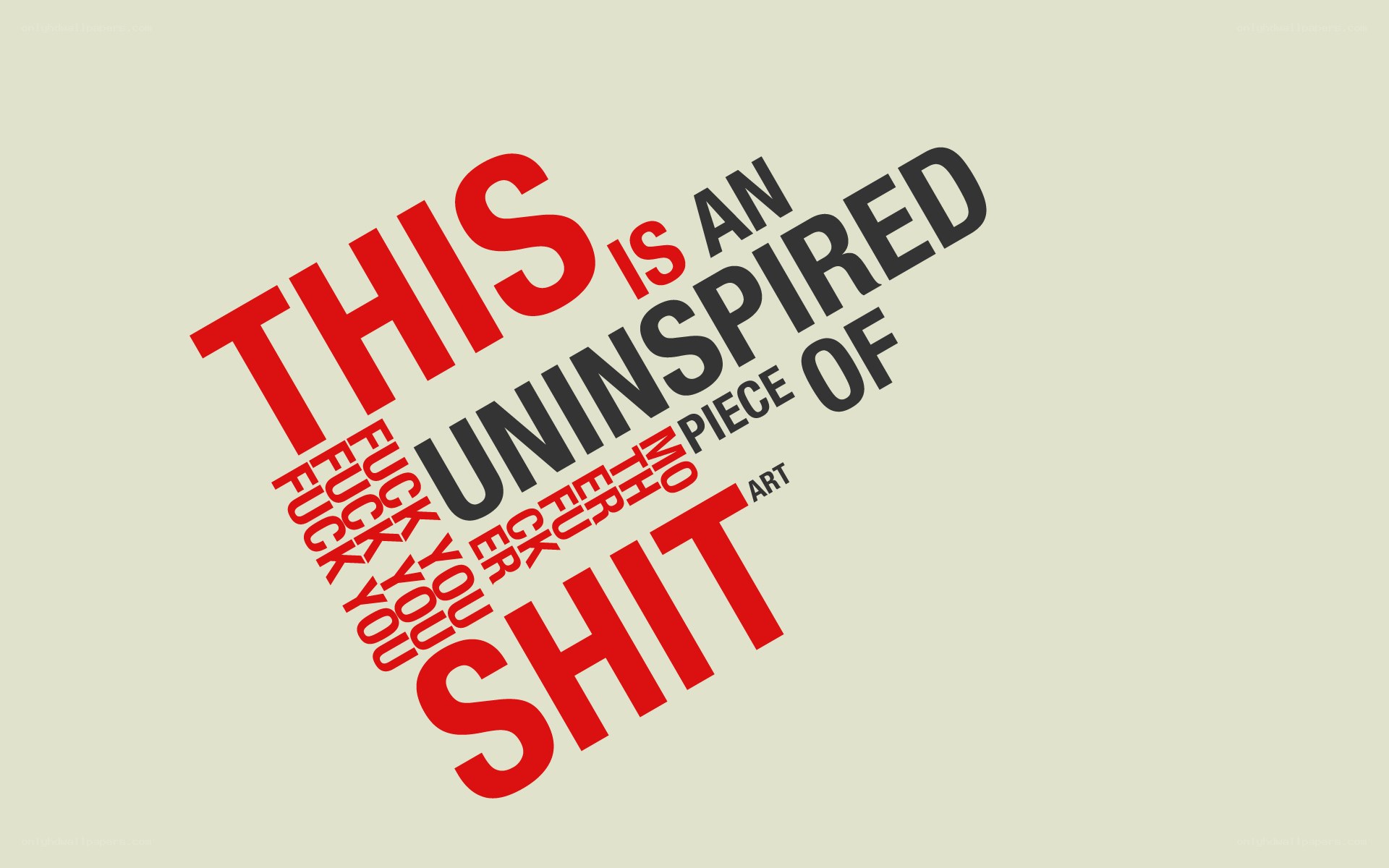 text art with profanity