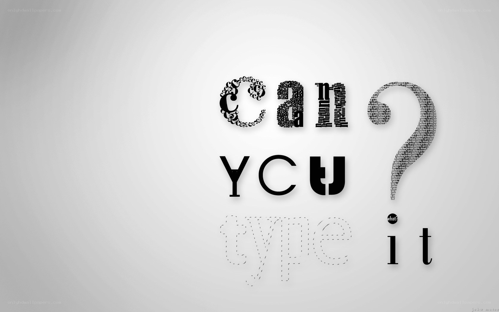 text art with question mark