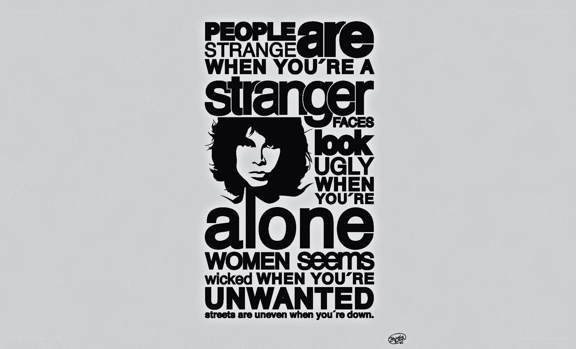 text art with quote
