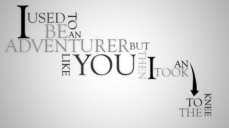 Text Art with Quote — Gray