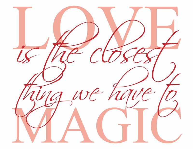 Text Art with Quote — Red