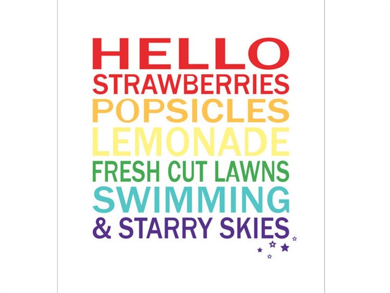 Text Art with Rainbow Colors