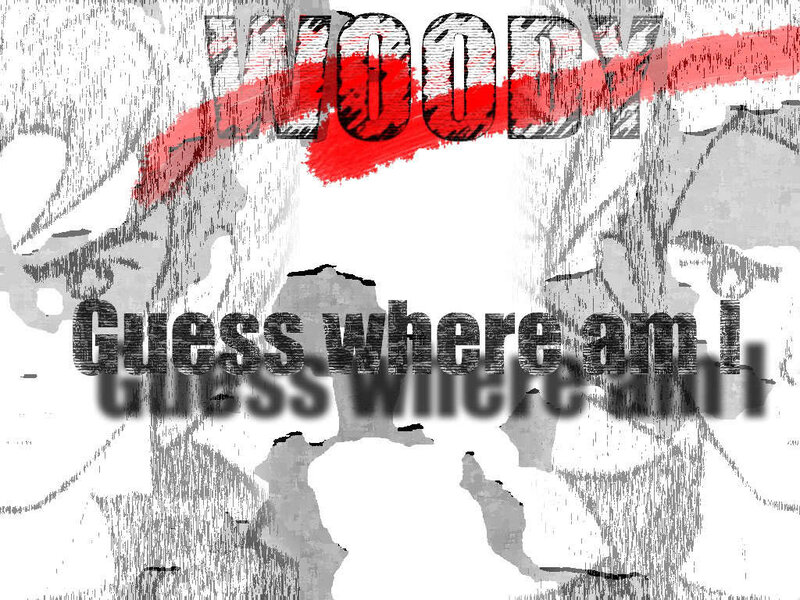 text art with red stroke