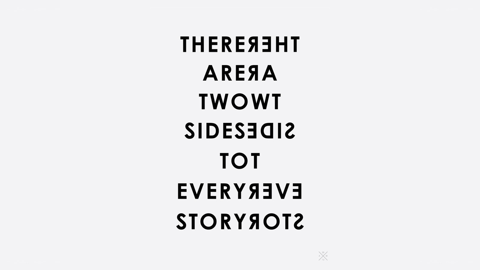 text art with reversed words