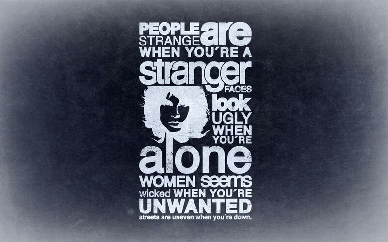 Text Art with Silhouette — Black, Somber, Illustration