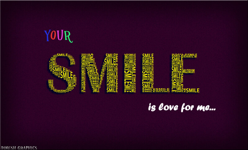 Text Art with Smile