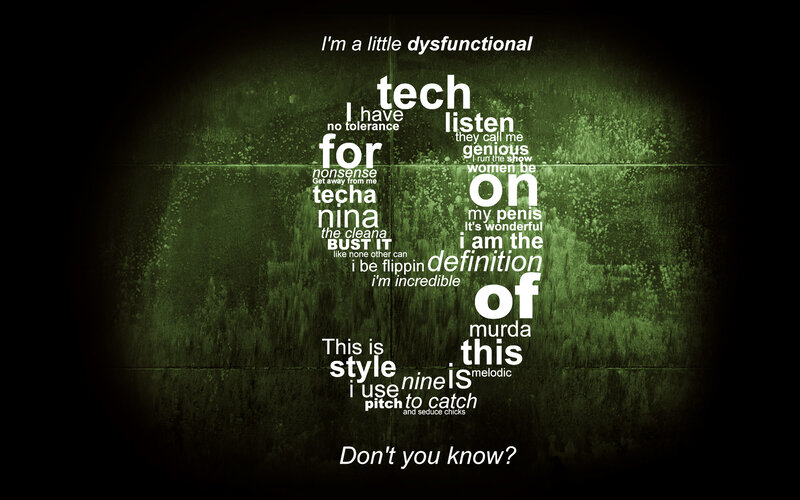 text art with song lyrics