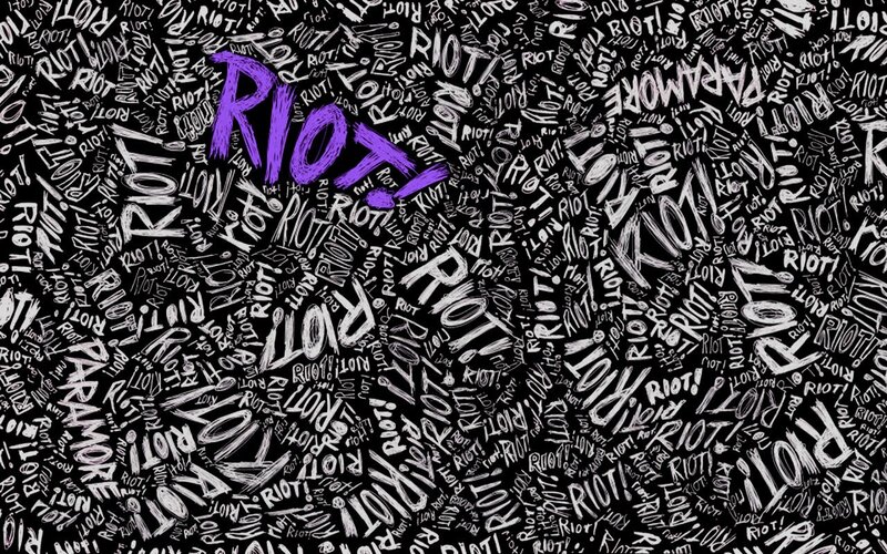 Text Art with Word RIOT — Black