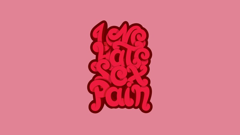 text art with words love hate sex pain