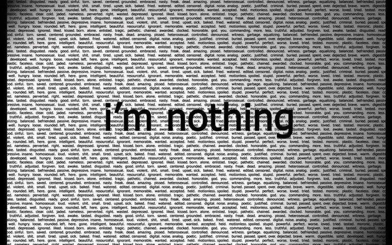 Text Background with Watermark — Black
