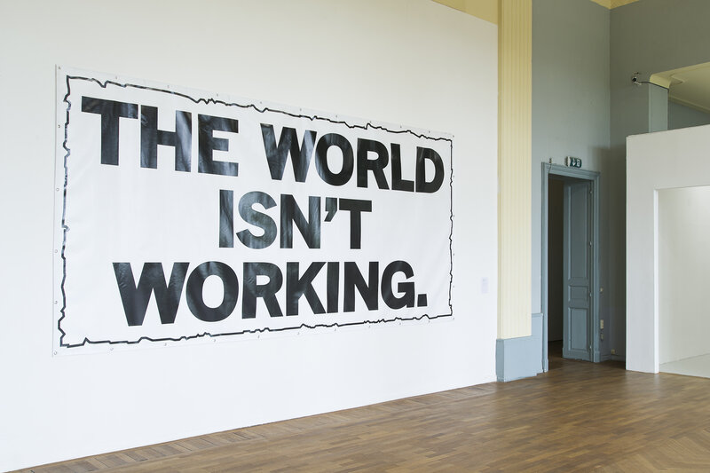 Text Banner on Wall