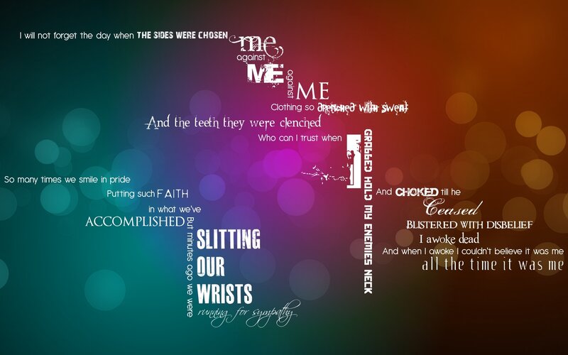 Text-based Artwork with Lyrics