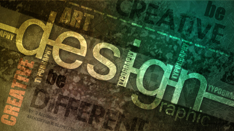 Text-based Design Collage