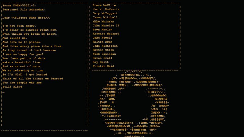 Text-based digital art piece