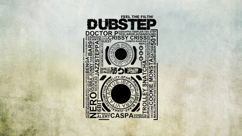 Text-based Dubstep Poster