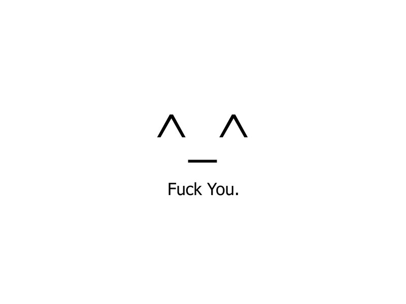 Text-based Face Expression — Black, Neutral, Minimalist