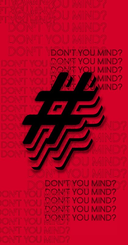 Text-based Graphic Design — Red, Bold
