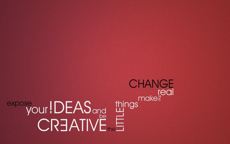 Text-based Graphic Design — Red, Inspirational