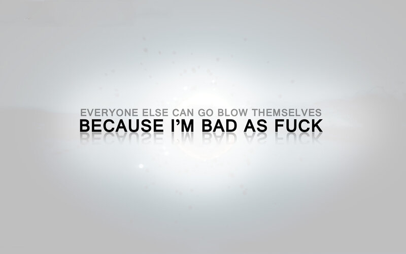 text-based graphic with bold statement