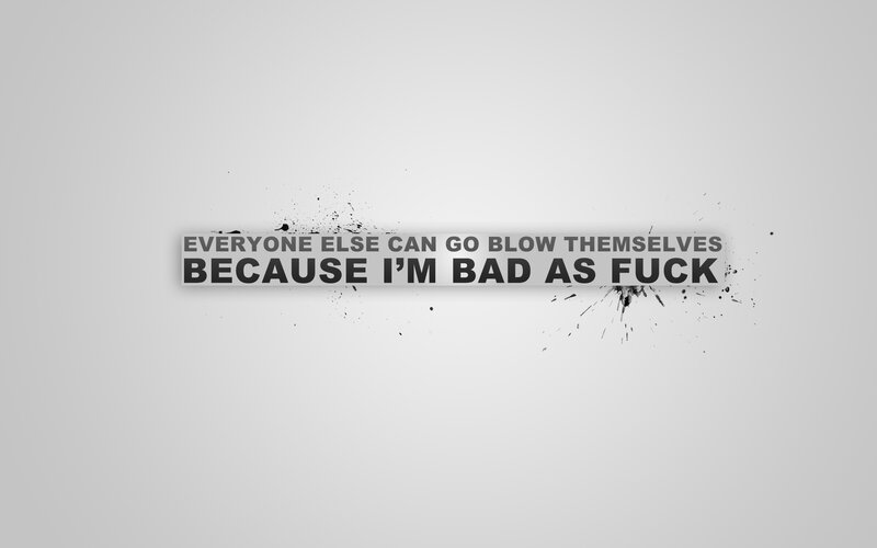 text-based graphic with bold statement