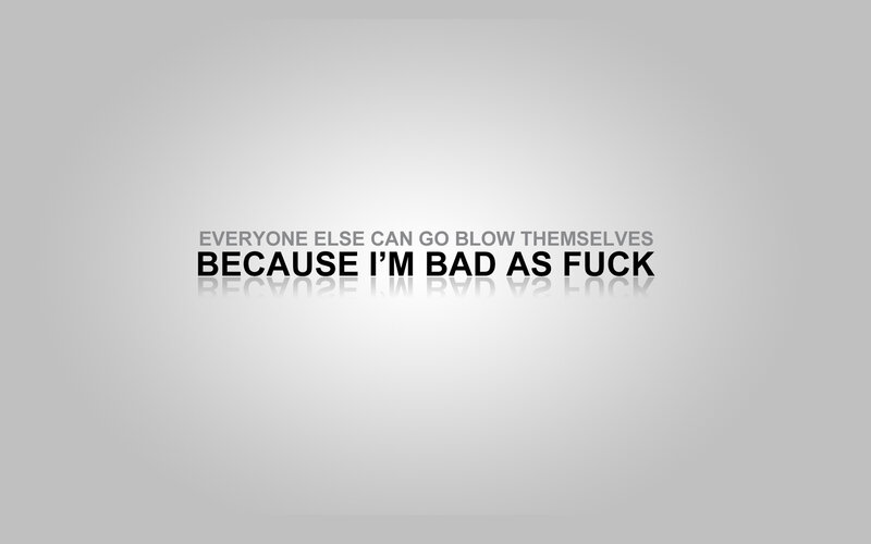 text-based graphic with bold statement