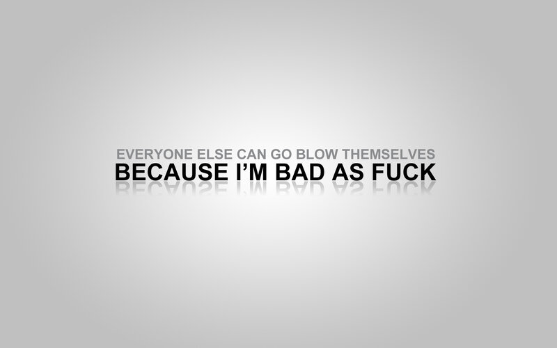 text-based graphic with bold statement