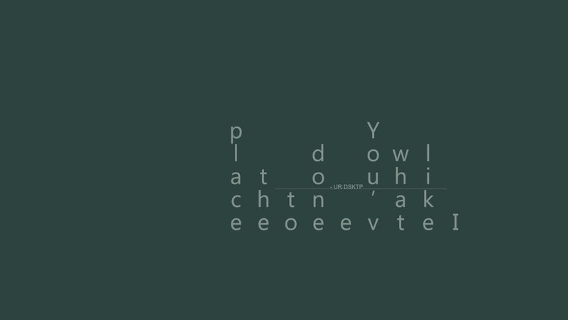 text-based graphic with letters