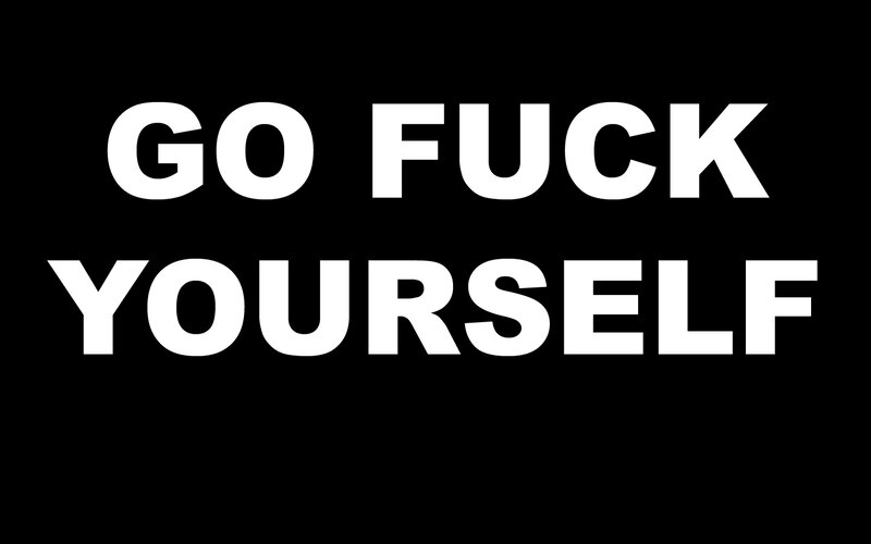 text-based graphic with profanity
