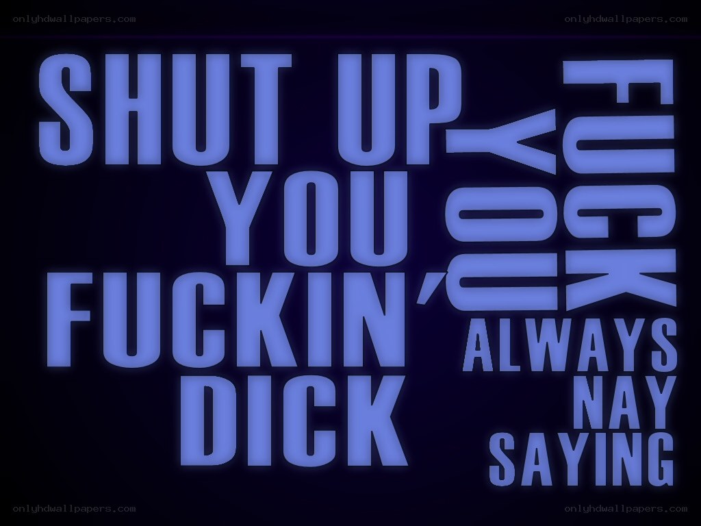text-based graphic with profanity