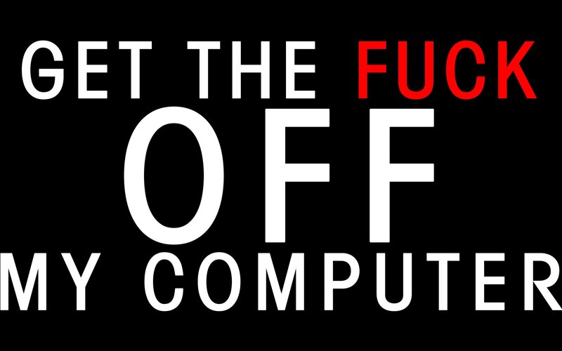 text-based graphic with profanity
