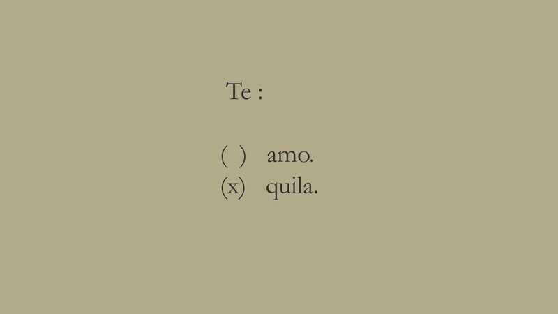 Text-based image with Spanish words